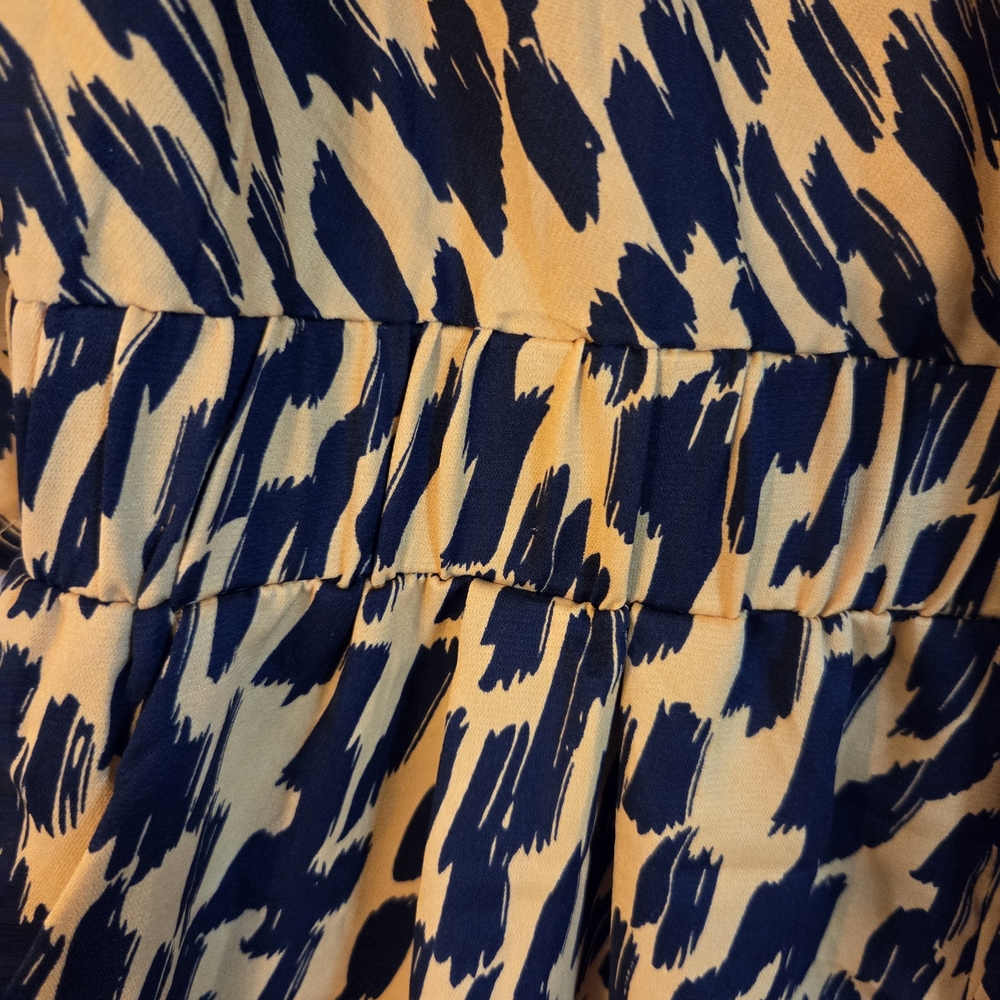 Yellow and Black Patterned Romper - image 3